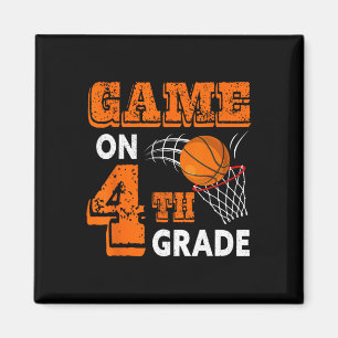 Spel op 4e klas basketbal terug naar school plezie magneet
