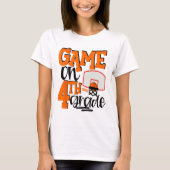 Spel op 4e klas Fun Sketll School T Shirt (Voorkant)