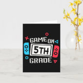 Spel op 5e klas leuk team vijfde terug naar school kaart (Gele Bloem)