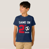 Spel op Back-to-School Voetbal, Grade toevoegen T-shirt (Voorkant volledig)