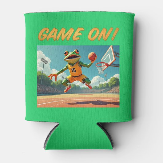 Spel op Basketball Frog koelbox Blikjeskoeler (Voorkant)