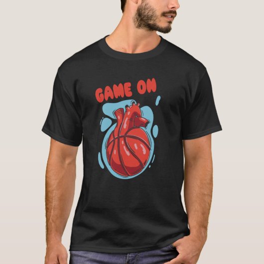 Spel op basketball Slam Dunk T-shirt (Voorkant)