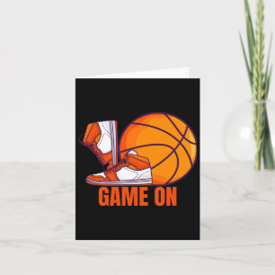 Spel op basketbalspeler Sneakers Kaart