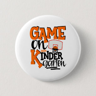 Spel op de kleuterschool Fun Sketel School Ronde Button 5,7 Cm