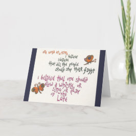 Spel op de Luit Notecard Kaart