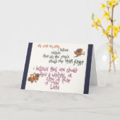 Spel op de Luit Notecard Kaart (Gele Bloem)