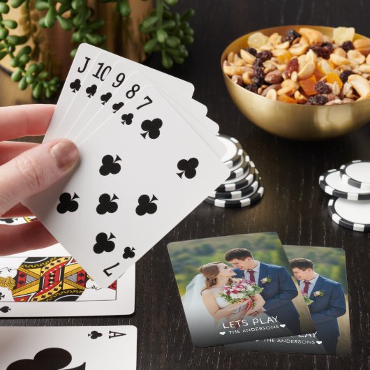 Spel op familiekaarten voor fotospelen pokerkaarten (Insitu)