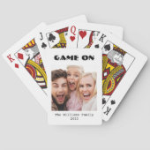 Spel op familiekaarten voor fotospelen pokerkaarten (Achterkant)