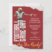 Spel op Football Speler op rood Kaart (Voorkant)