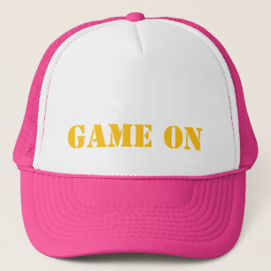 SPEL OP Geel Concurrerend Motivatie Plezier Trucker Pet