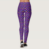 Spel op gekke buitenaardse kleurrijke pixel monste leggings (Achterkant)