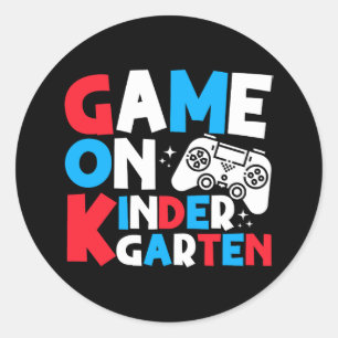 Spel Op Kleuterschool Grade Grappige Verjaardag Jo Ronde Sticker