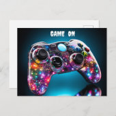 Spel op levendige afstandsbediening briefkaart (Voorkant / Achterkant)