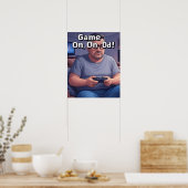 Spel op papa bank gaming Poster (Keuken)