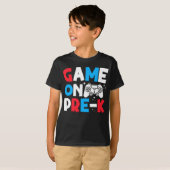 Spel op Pre-K Grade Grappige Verjaardag Jongen Coo T-shirt (Voorkant volledig)
