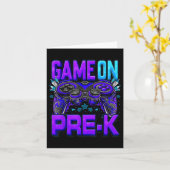 Spel op Pre-K Shirt Terug naar school Pre-K level Kaart (Gele Bloem)