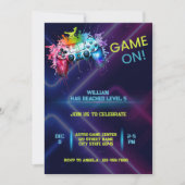 Spel op uitnodiging voor verjaardag (Voorkant)