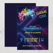 Spel op uitnodiging voor verjaardag (Voorkant / Achterkant)