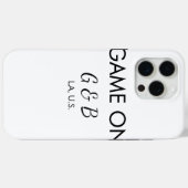 Spel op voeg paar naam bruiloft partij plaats g Case-Mate iPhone case (Achterkant (horizontaal))