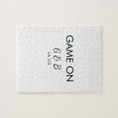 Spel op voeg paar naam bruiloft partij plaats g legpuzzel (Horizontaal)