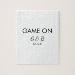 Spel op voeg paar naam bruiloft partij plaats g legpuzzel<br><div class="desc">ontwerp</div>