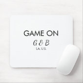 Spel op voeg paar naam bruiloft partij plaats g muismat (Met muis)