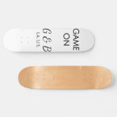 Spel op voeg paar naam bruiloft partij plaats g persoonlijk skateboard (Horizontaal)