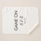 Spel op voeg paar naam bruiloft partij plaats g sherpa deken (Voorkant (horizontaal))