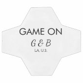 Spel op voeg paar naam bruiloft partij plaats g voetbal (Enkel)