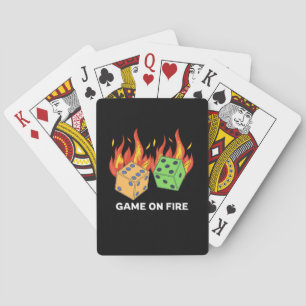 Spel op vuur pokerkaarten