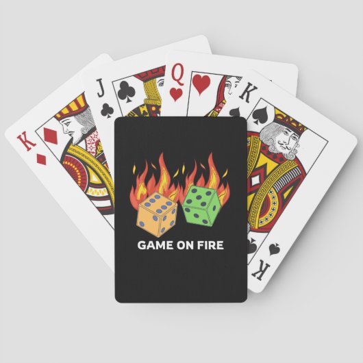 Spel op vuur pokerkaarten (Achterkant)