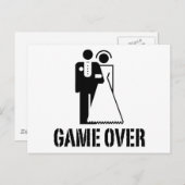 Spel Over Bruid bruidegom Bruiloft Briefkaart (Voorkant / Achterkant)