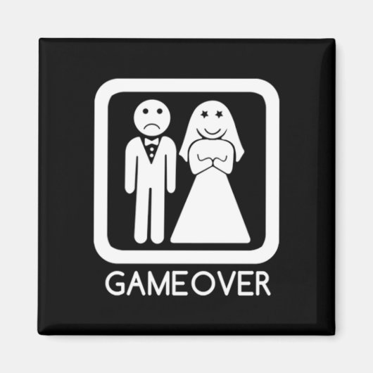 Spel Over Bruid & bruidegom Magnet (Voorkant)