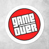 Spel over - Computergamer Ronde Sticker