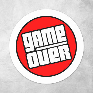 Spel over - Computergamer Ronde Sticker