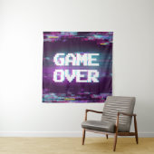 Spel over conceptillustratie met glitch effect. wandkleed (In situ)