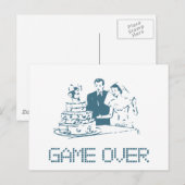 Spel over (huwelijk) briefkaart (Voorkant / Achterkant)