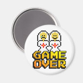 Spel over huwelijk (lesbisch, 8-bits) magneet (Voorkant / Achterkant)