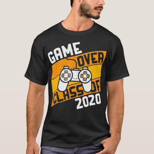 Spel over klasse van 2020 Videospellen Afstuderen  T-shirt (Voorkant)