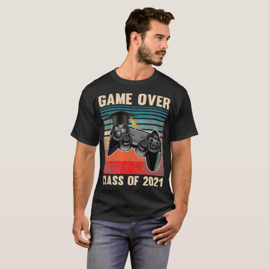Spel over klasse van 2021 Video Games Afstuderen G T-shirt (Voorkant volledig)