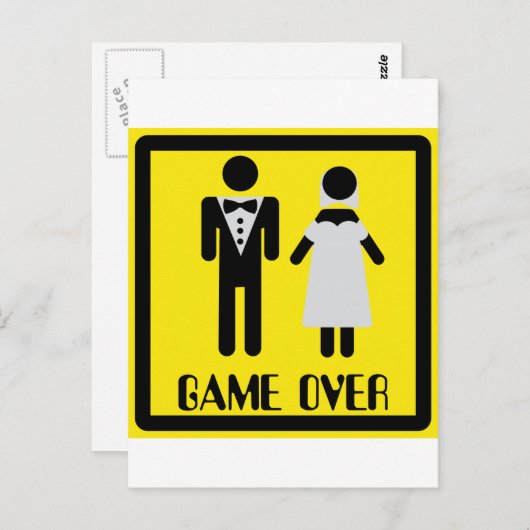 Spel Over Paar Briefkaart (Voorkant / Achterkant)