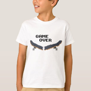 spel over skateboard t-shirt