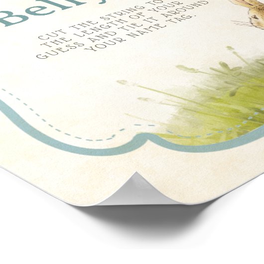 Spel Peter het konijn Hoe groot is mama's buik Poster (Hoek)