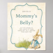 Spel Peter het konijn Hoe groot is mama's buik Poster (Voorkant)