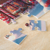 Spel Puzzel Kerstmis Gingerbread House Legpuzzel (Zijkant)