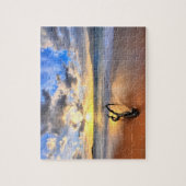 Spel Puzzel-Oceaan Zonsondergang Legpuzzel (Verticaal)