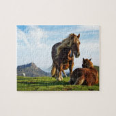 Spel Puzzel-Paarden Legpuzzel (Horizontaal)