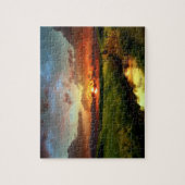 Spel Puzzel-Platteland Zonsondergang Legpuzzel (Verticaal)