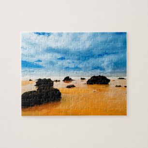 Spel Puzzel-Strand Scene Legpuzzel