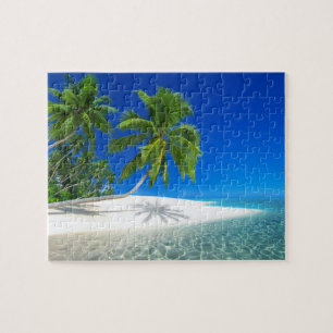 Spel Puzzel Tropisch Strand